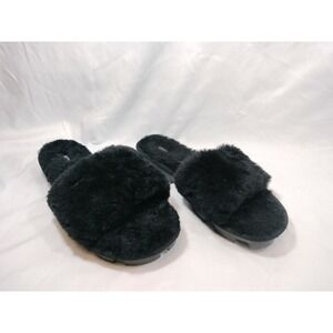 UGG Cozette Black Shearling Slide Slippers NWOT